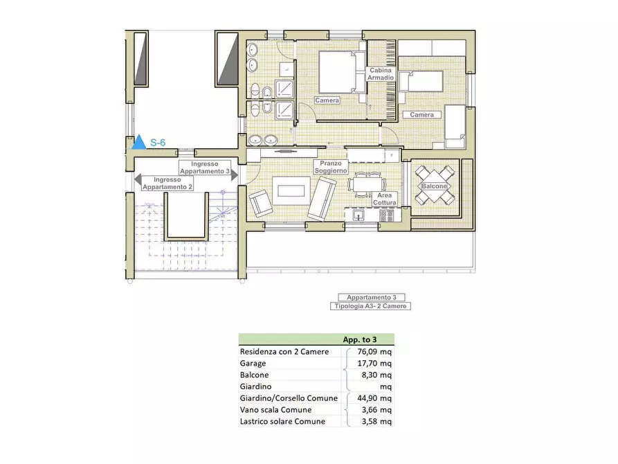 Immagine 6 di Appartamento in vendita  in Via Olivieri, snc a Cattolica
