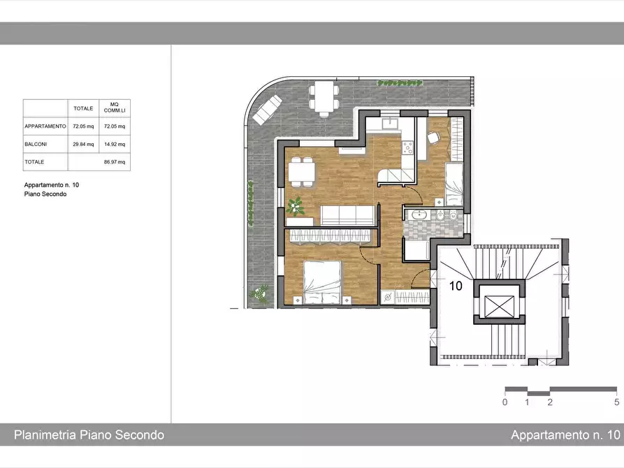 Immagine 3 di Appartamento in vendita  in Viale della Vittoria a Gabicce Mare