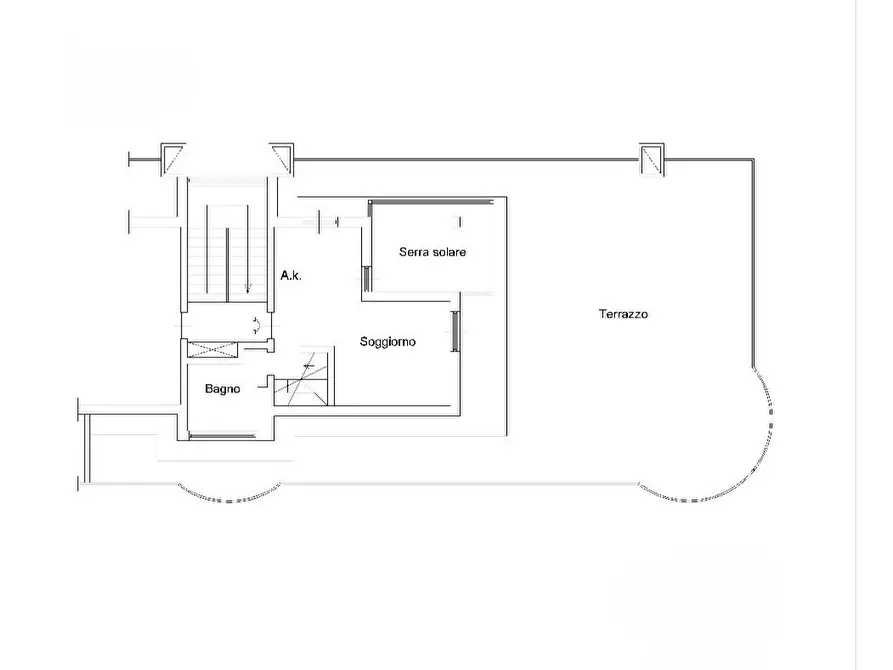 Immagine 45 di Attico in vendita  in Via Cardinal Celso Costantini, 4 a Roma