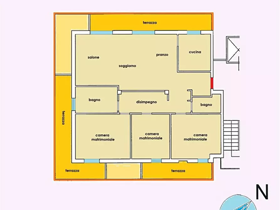 Immagine 21 di Appartamento in vendita  in Via FANTONI, 1 a Massa