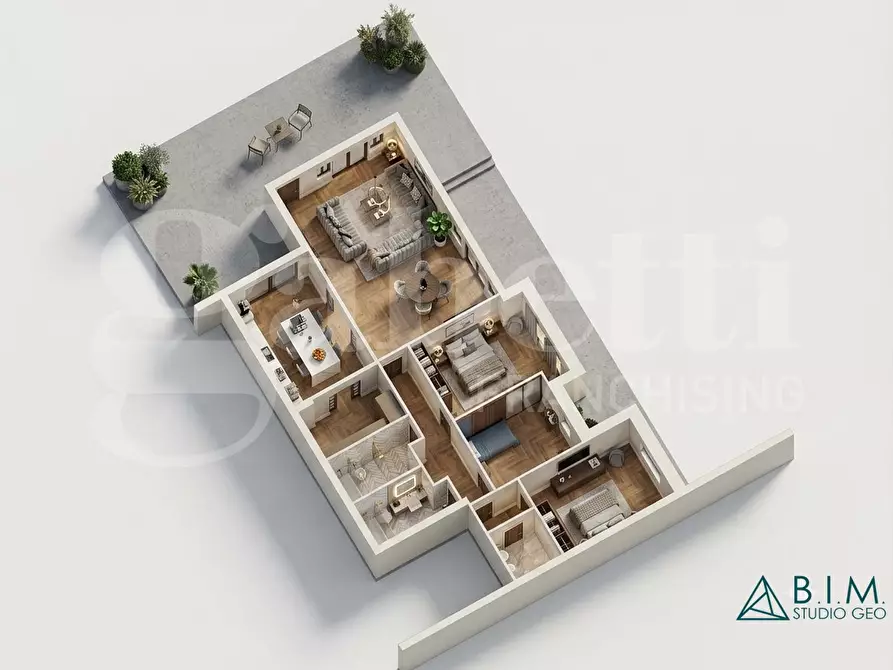 Immagine 4 di Casa trifamiliare in vendita  in Via Casali delle Cornacchiole, 149 a Roma