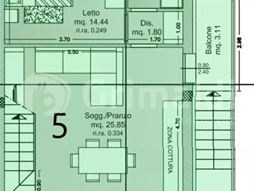 Immagine 8 di Palazzo in vendita  in Via Pinarella, 5 a Cervia