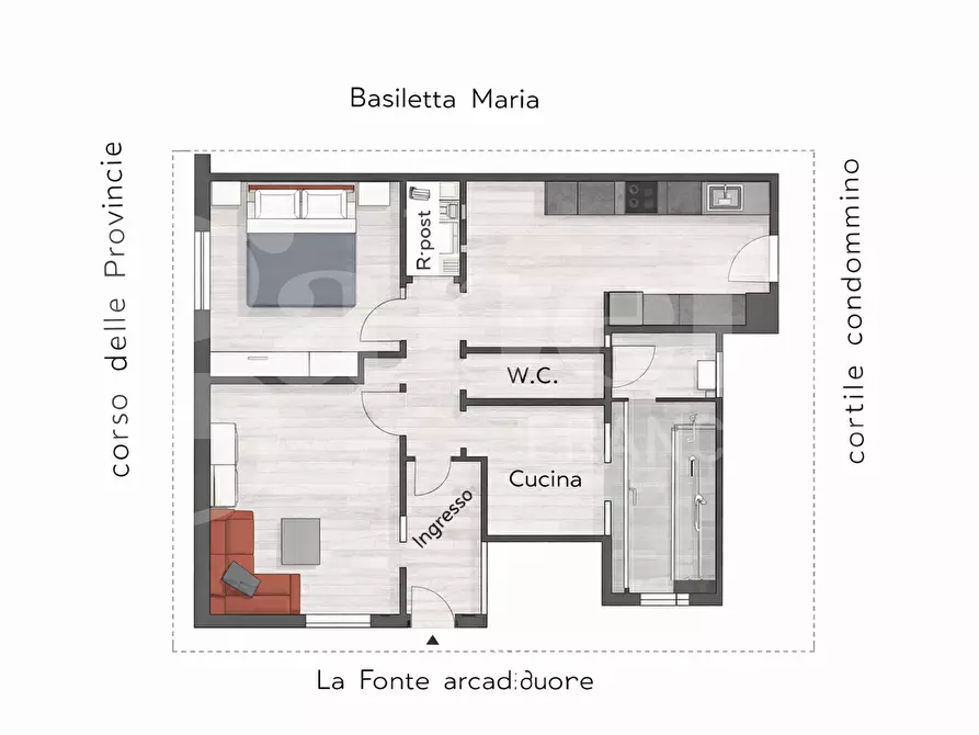 Immagine 23 di Appartamento in vendita  in Corso delle Provincie, 247 a Catania