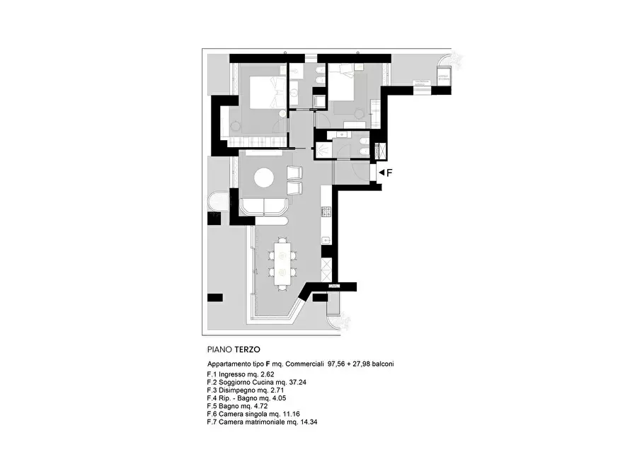 Immagine 6 di Appartamento in vendita  in Via F. Baracca, 1 a Gabicce Mare