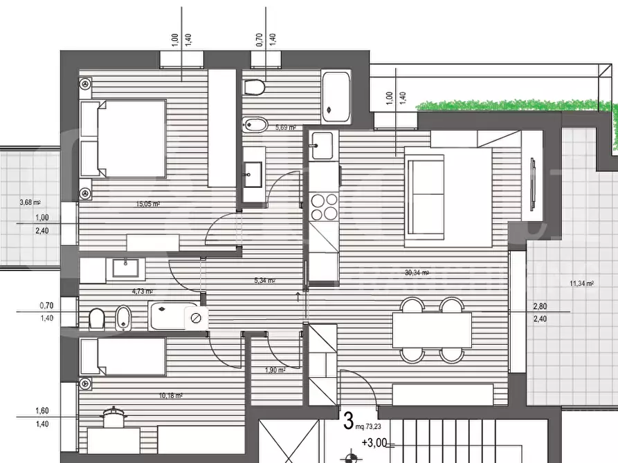 Immagine 12 di Appartamento in vendita  in Via Rielta, . a Venezia