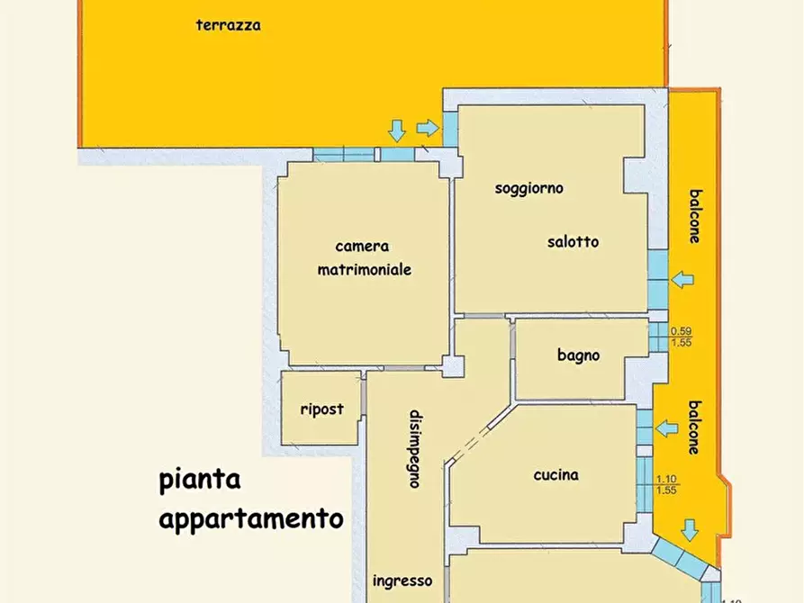 Immagine 19 di Appartamento in vendita  in Via ZINI, 1 a Massa