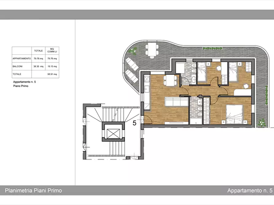 Immagine 4 di Appartamento in vendita  in Viale della Vittoria a Gabicce Mare