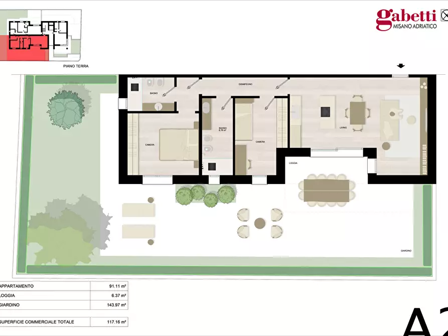 Immagine 16 di Appartamento in vendita  in Via Grossi a Misano Adriatico