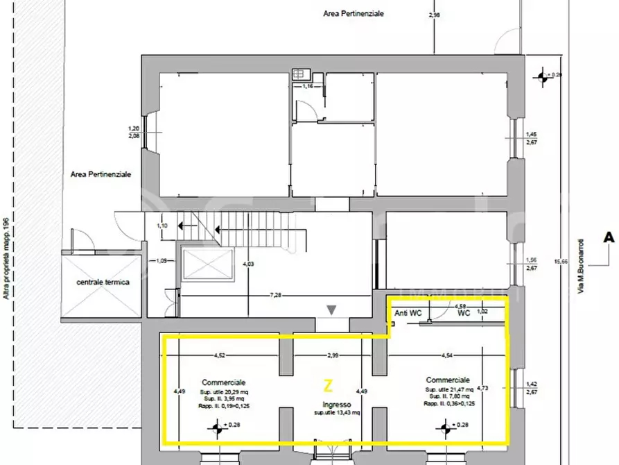 Immagine 15 di Ufficio in vendita  in Via Pelliccia, 2 a Carrara