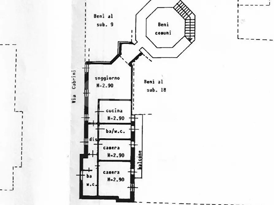 Immagine 2 di Appartamento in vendita  in Via Zoncada a Codogno