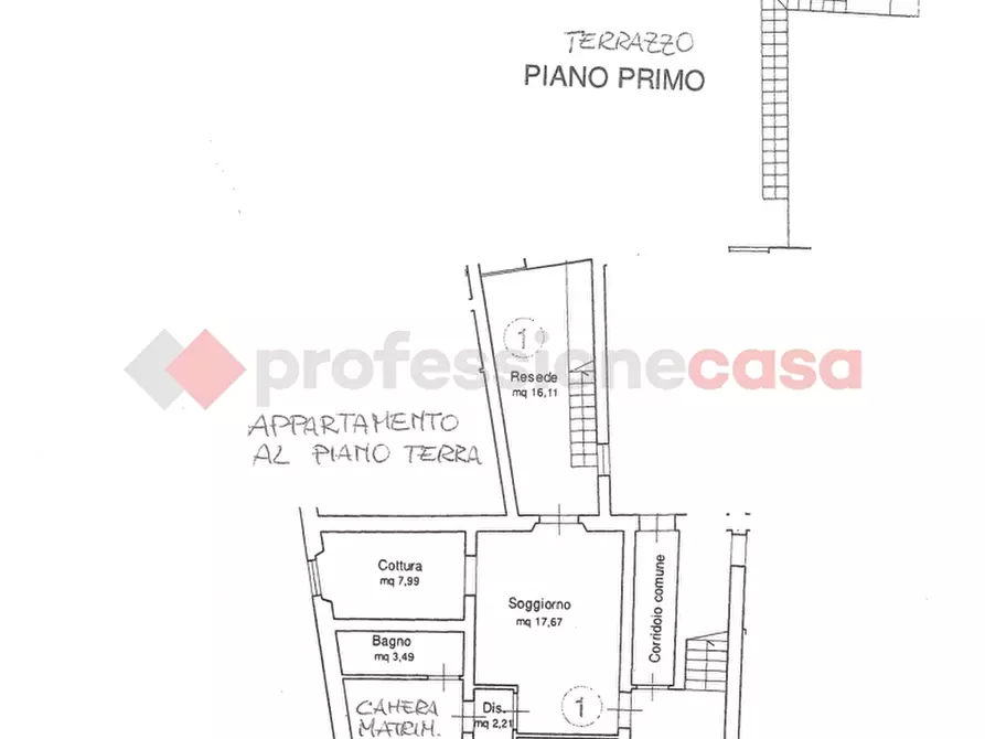 Immagine 2 di Appartamento in vendita  in Via dante alighieri a Capraia E Limite