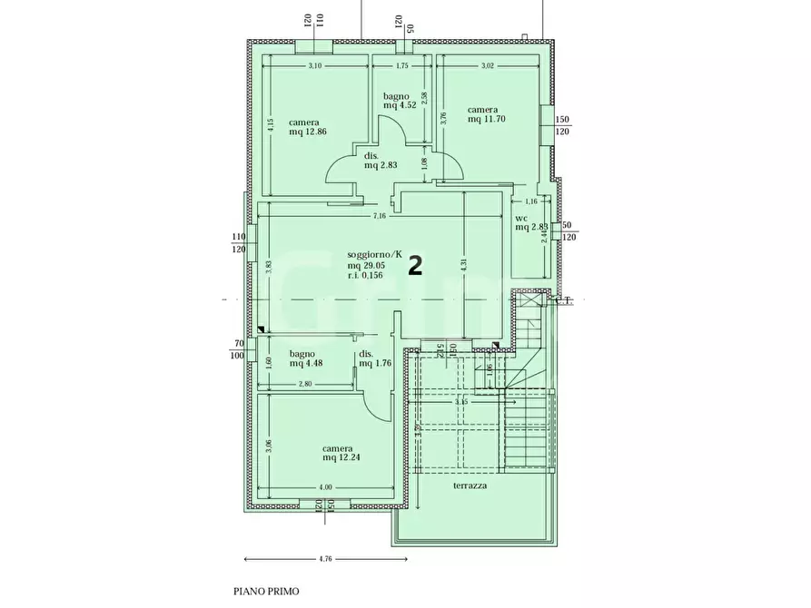 Immagine 7 di Casa bifamiliare in vendita  in Via Damiano Chiesa, 1 a Cervia