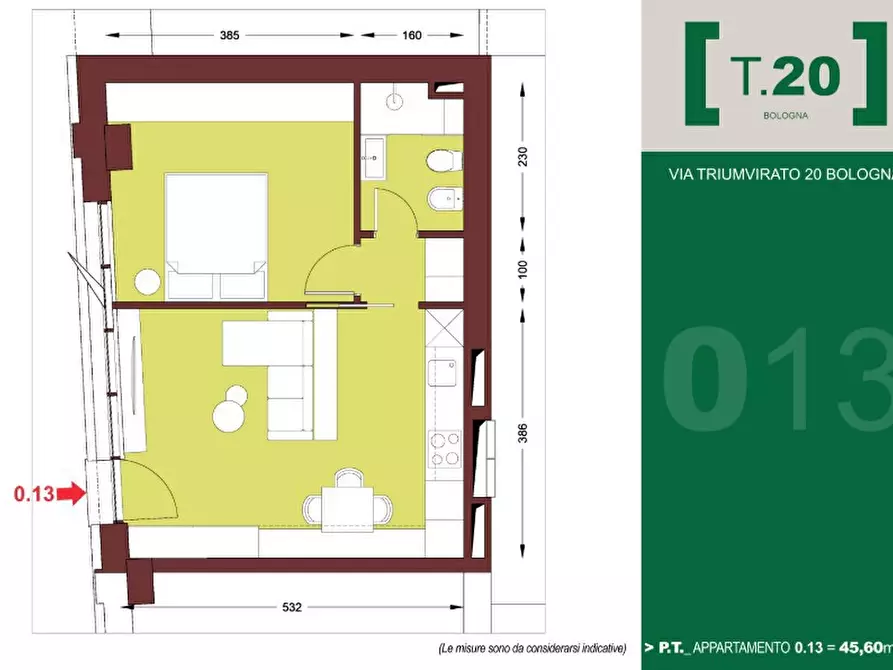 Immagine 8 di Appartamento in vendita  in Via del Triumvirato, 20 a Bologna