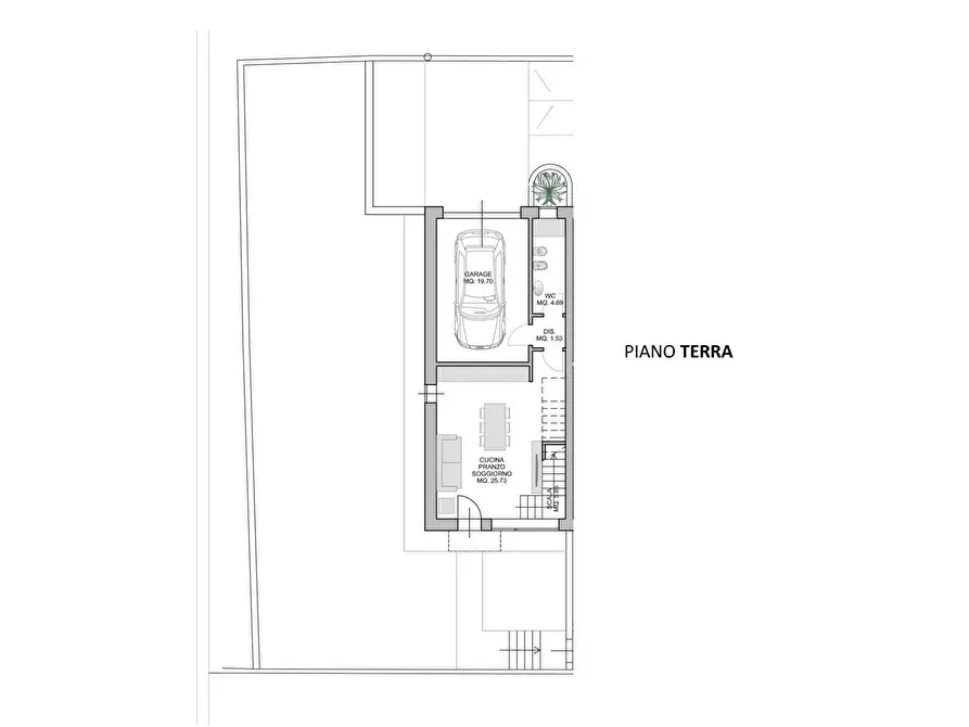 Immagine 5 di Villetta a schiera in vendita  in Via Torconca a San Giovanni In Marignano