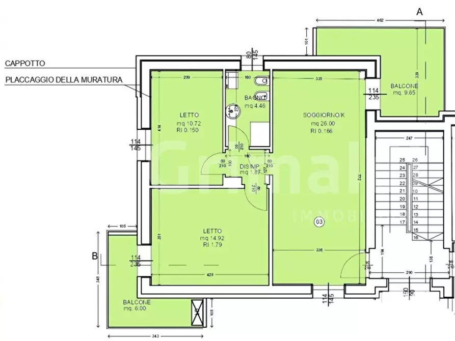 Immagine 8 di Appartamento in vendita  in Via Monte Rosa, 1 a Cervia