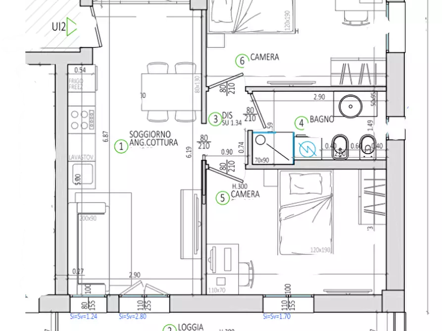 Immagine 12 di Appartamento in vendita  in Via Martin Luther King, 38/2 a Bologna