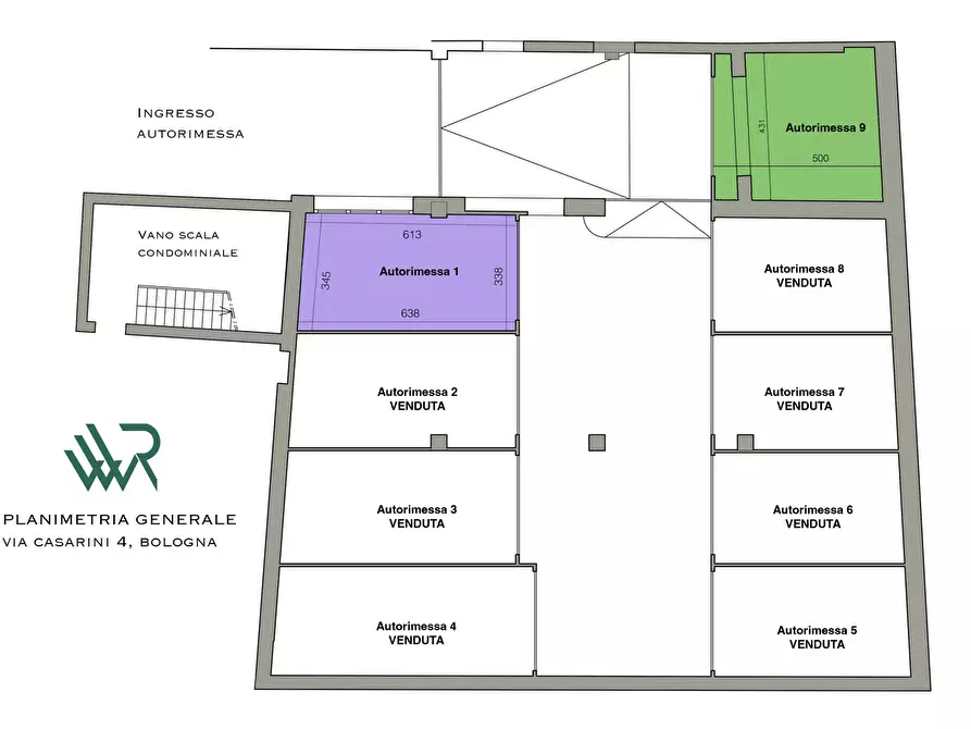 Immagine 3 di Box auto in vendita  in Via Camillo Casarini, 4 a Bologna