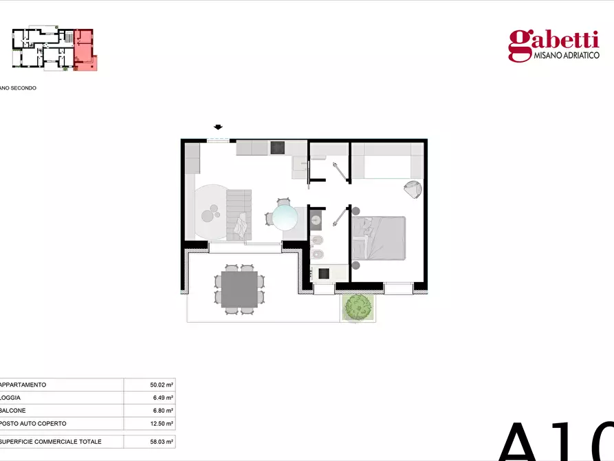 Immagine 11 di Appartamento in vendita  in Via Grossi, snc a Misano Adriatico