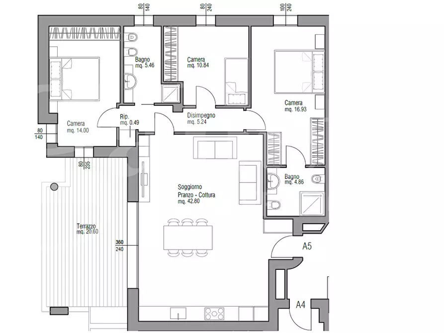 Immagine 17 di Appartamento in vendita  in Via Pasubio, 26 a Mogliano Veneto