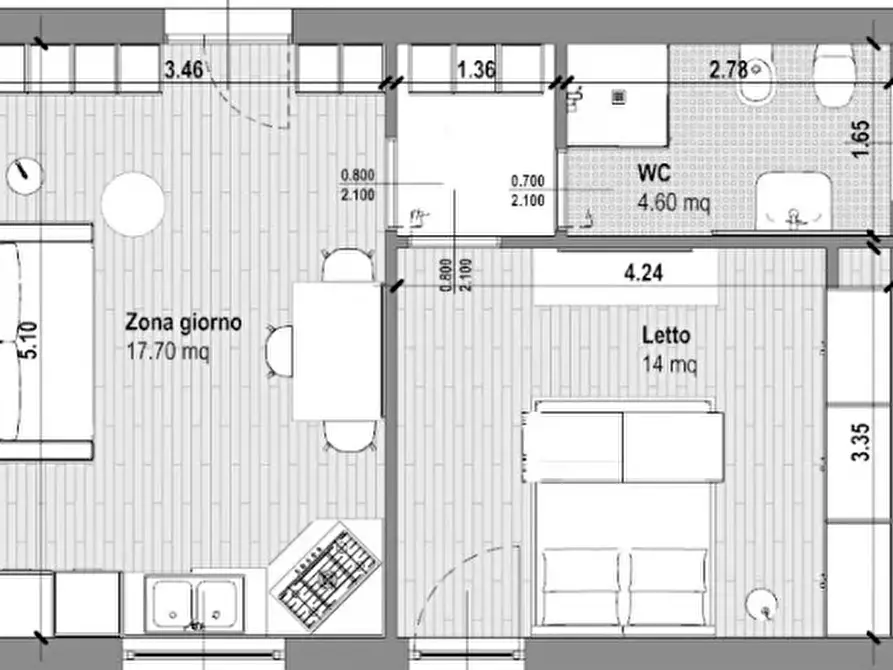 Immagine 9 di Appartamento in affitto  in Via Andrea Costa, 190/1 a Bologna