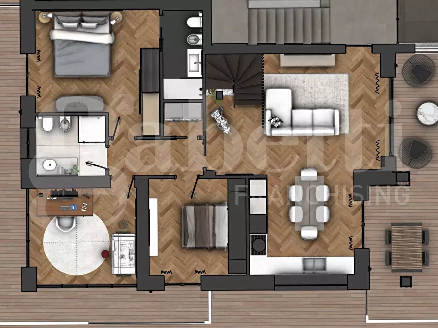 Immagine 3 di Appartamento in vendita  in Via Moriondo a Rivalta Di Torino