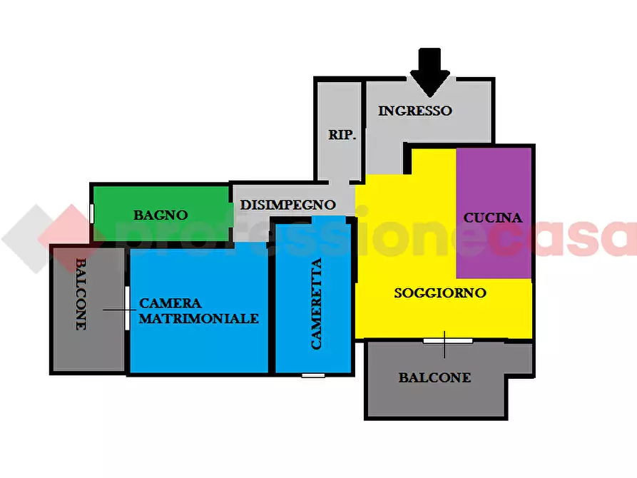 Immagine 16 di Appartamento in vendita  in Via SAN VITALE, 43 a Siziano