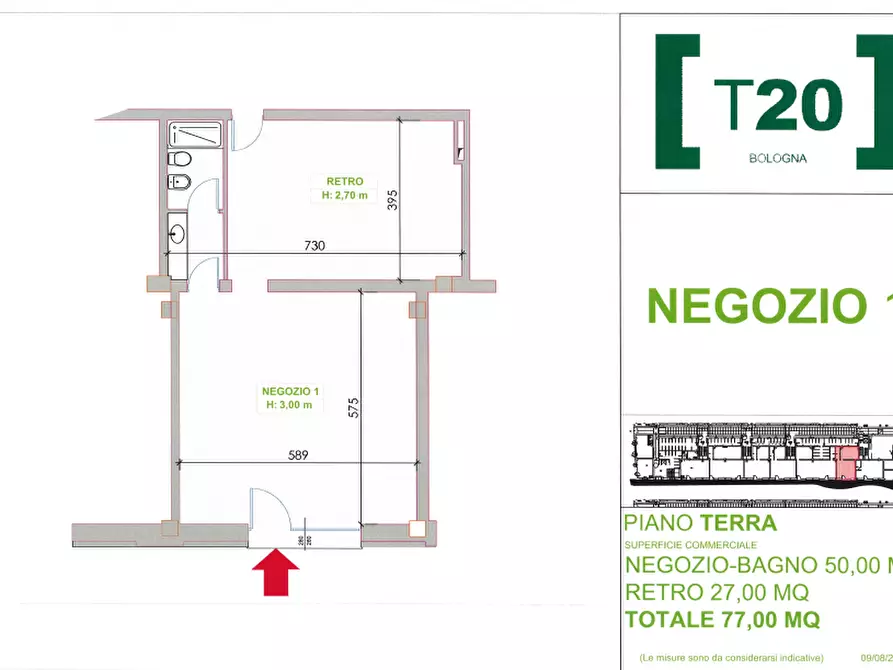 Immagine 5 di Negozio in vendita  in Via del Triumvirato, 20 a Bologna