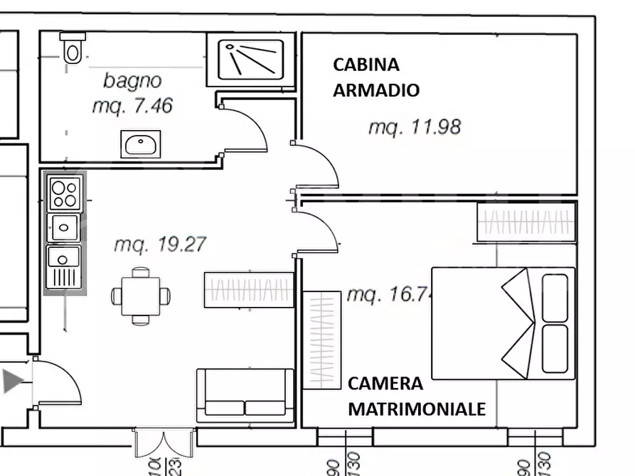 Immagine 13 di Appartamento in vendita  in Via BRONDOLO - VIA BRONDOLO, 00 a Chioggia