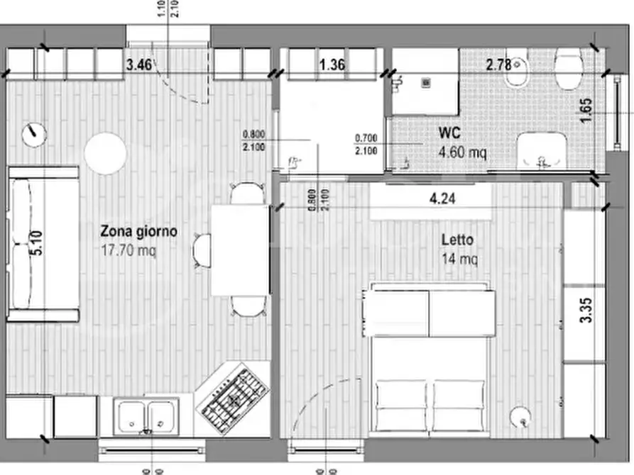 Immagine 15 di Appartamento in affitto  in Via Castiglione, 76 a Bologna