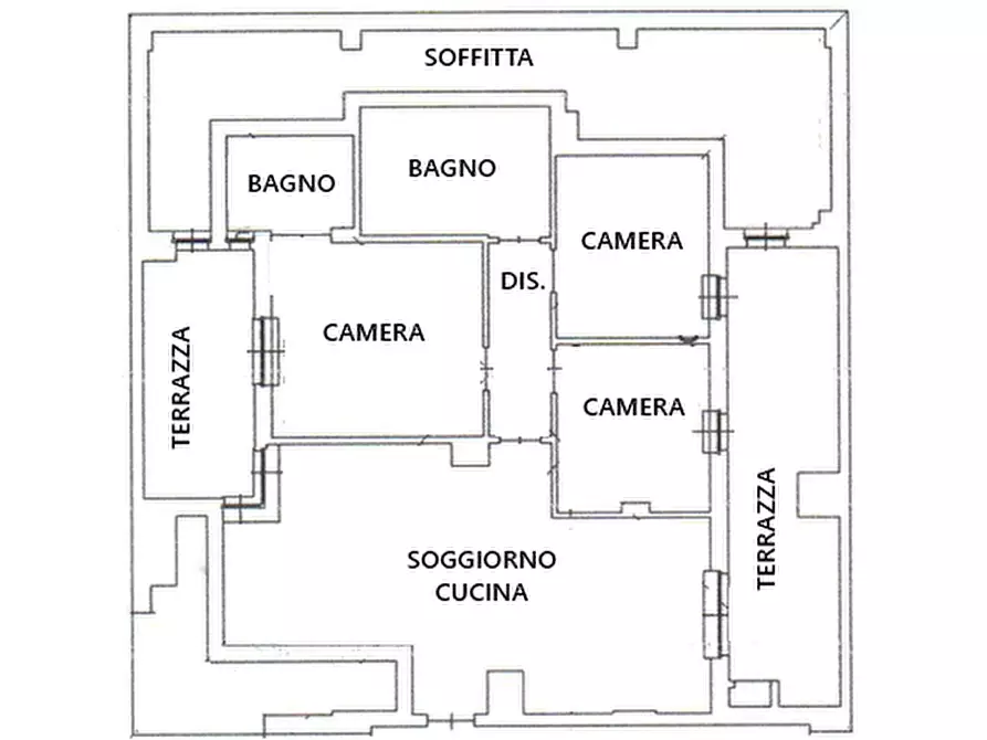 Immagine 21 di Attico in vendita  in Viale Risorgimento a Magione