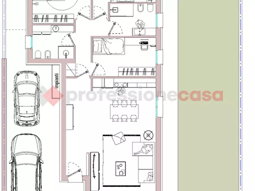 Immagine 10 di Casa bifamiliare in vendita  in Via PAPA GIOVANNI PAOLO, 12 a Landriano