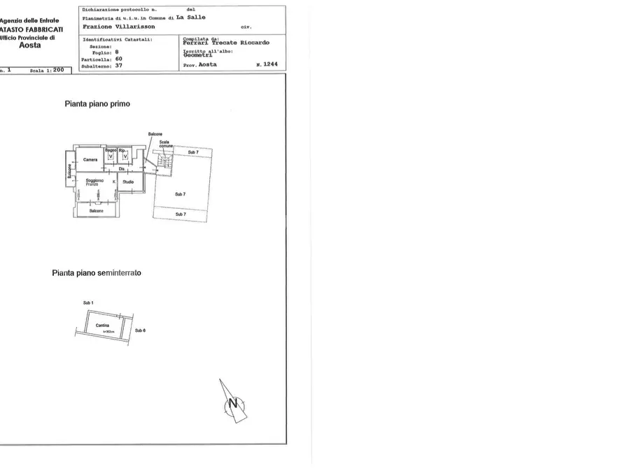 Immagine 17 di Appartamento in vendita  in Via frazione Villarisson, 13 a La Salle