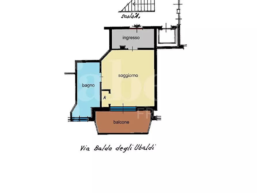Immagine 21 di Appartamento in vendita  in Via Baldo degli Ubaldi, 112 a Roma