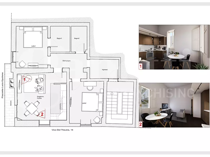 Immagine 40 di Appartamento in vendita  in Vico del Theutra, 14 a Lecce