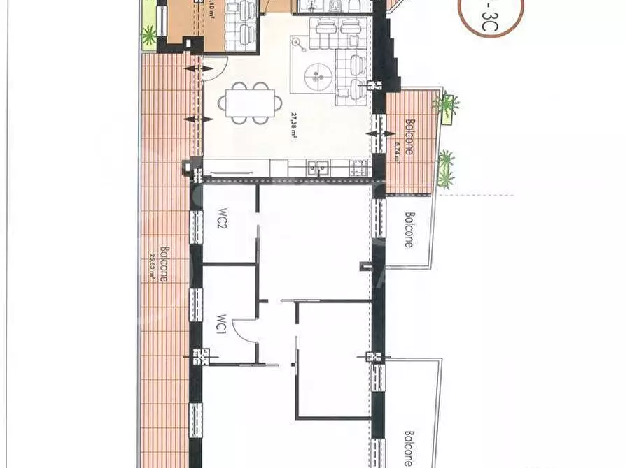 Immagine 2 di Appartamento in vendita  in Via Gian Lorenzo Bernini, 15 a Tortoreto