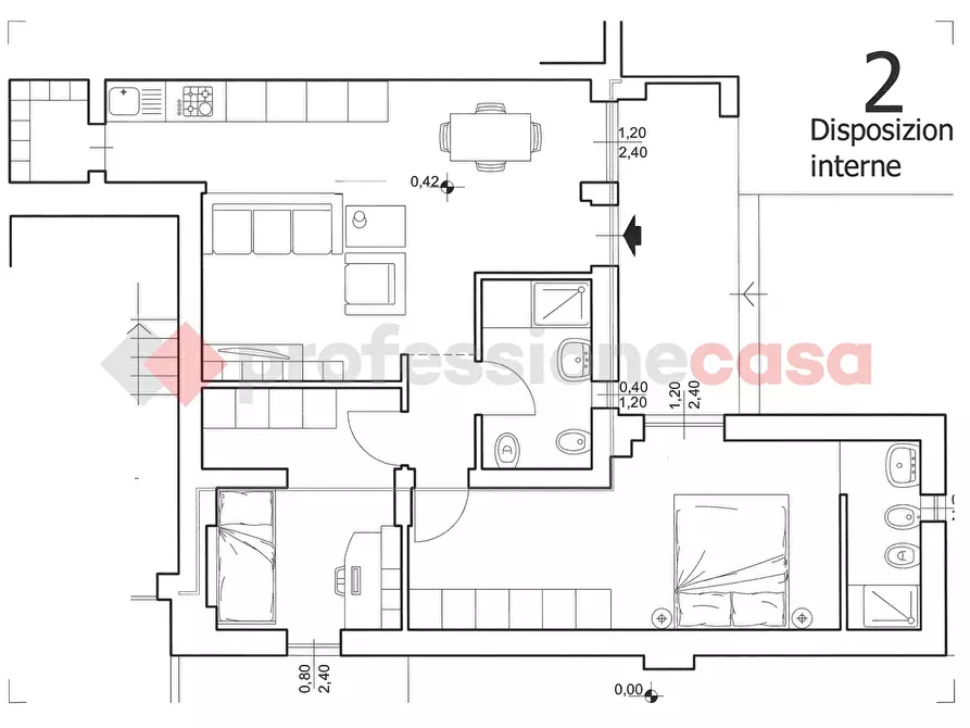 Immagine 2 di Appartamento in vendita  in Via vittorio niccoli a Castelfiorentino