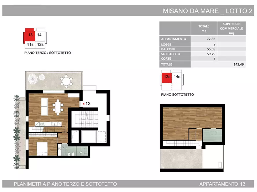 Immagine 14 di Appartamento in vendita  in Via Grossi a Misano Adriatico