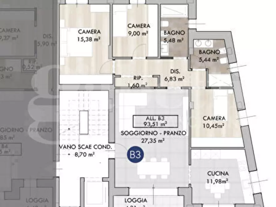 Immagine 16 di Appartamento in vendita  in Via Monte Grappa, 39 a Marcon