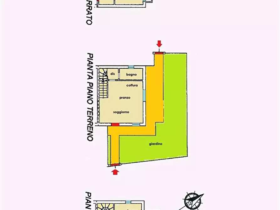 Immagine 26 di Villetta a schiera in vendita  in Via FIVIZZANO, 1 a Massa