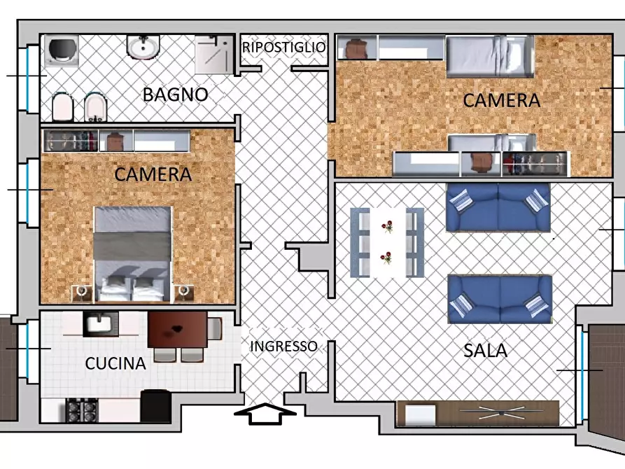 Immagine 40 di Appartamento in vendita  in Via VALFURVA, 3 a Milano