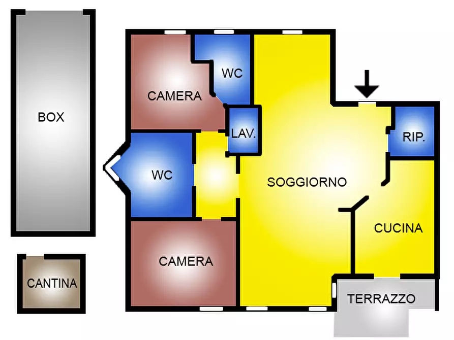 Immagine 30 di Appartamento in vendita  in Via PAOLO VI, 6 a Abbiategrasso