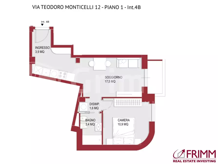 Immagine 13 di Appartamento in vendita  in Via Teodoro Monticelli, 12 a Roma