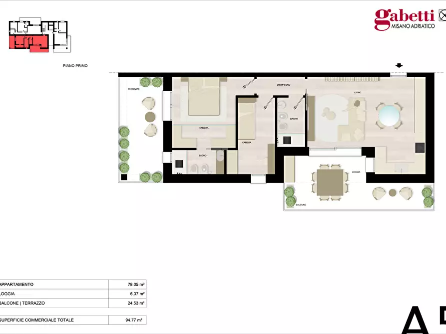 Immagine 16 di Appartamento in vendita  in Via Grossi a Misano Adriatico