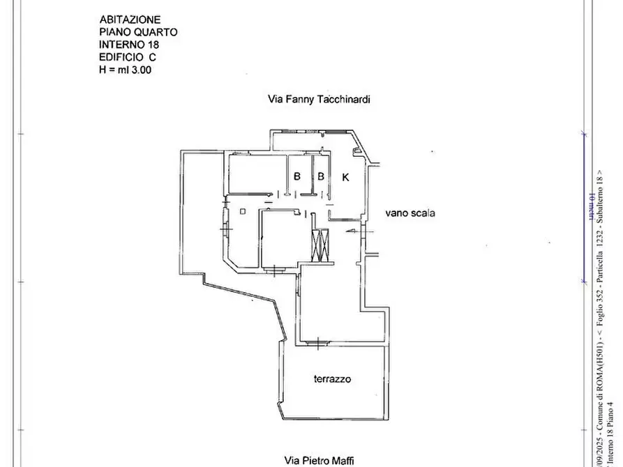 Immagine 46 di Attico in vendita  in Via Pietro Maffi, 144 a Roma