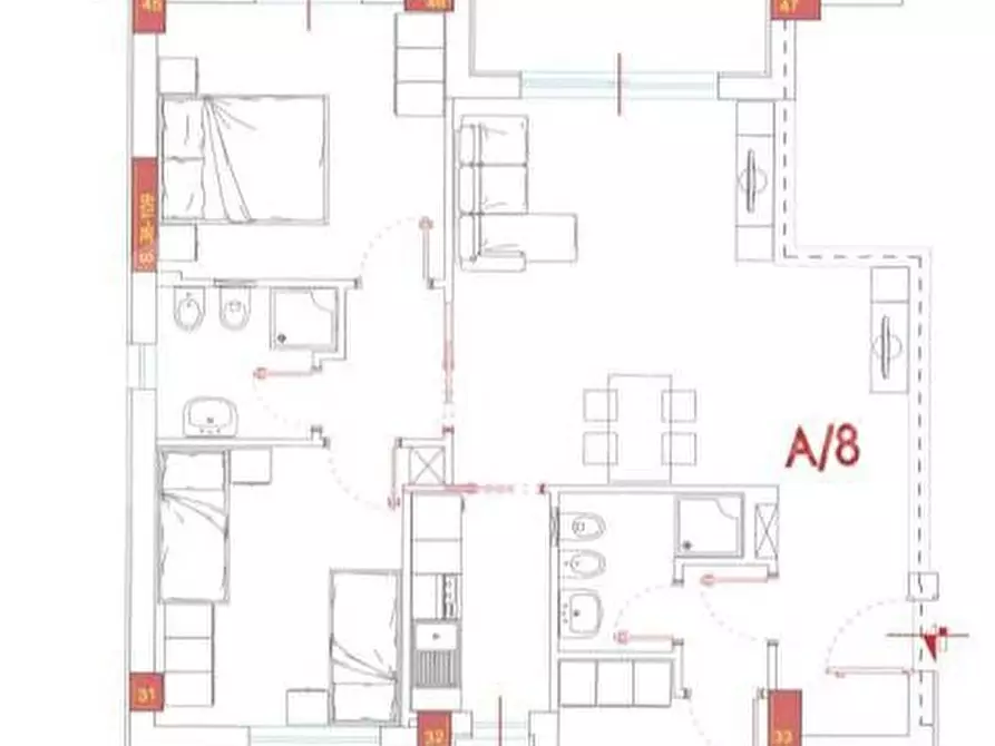 Immagine 13 di Appartamento in vendita  in Via Giovanni XXIII, 50 a Tortoreto