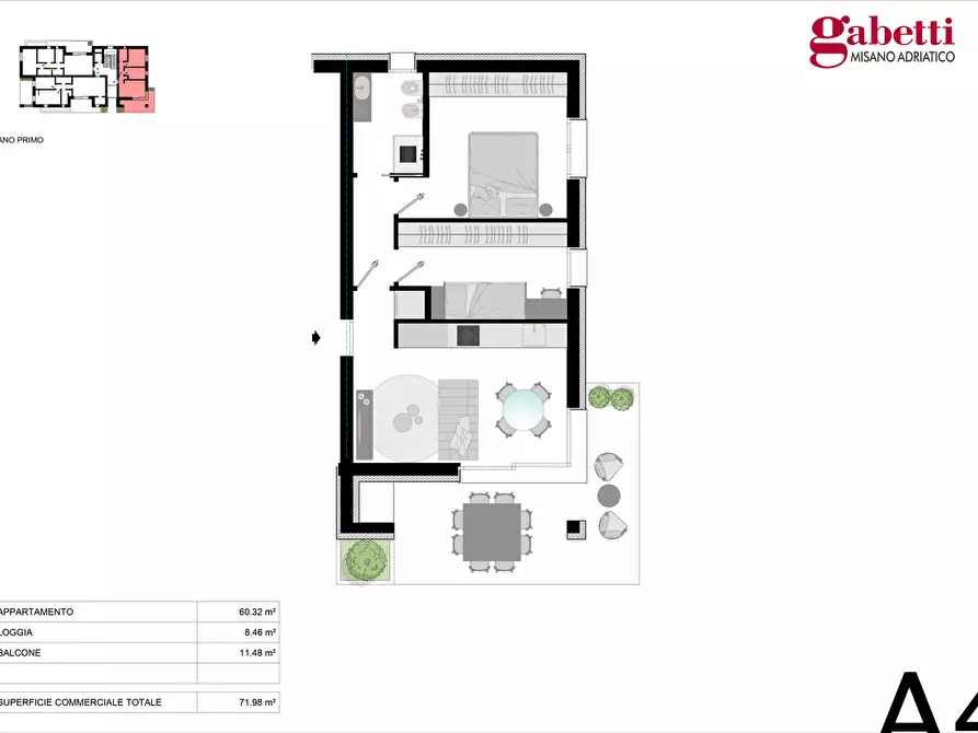 Immagine 10 di Appartamento in vendita  in Via Grossi, snc a Misano Adriatico