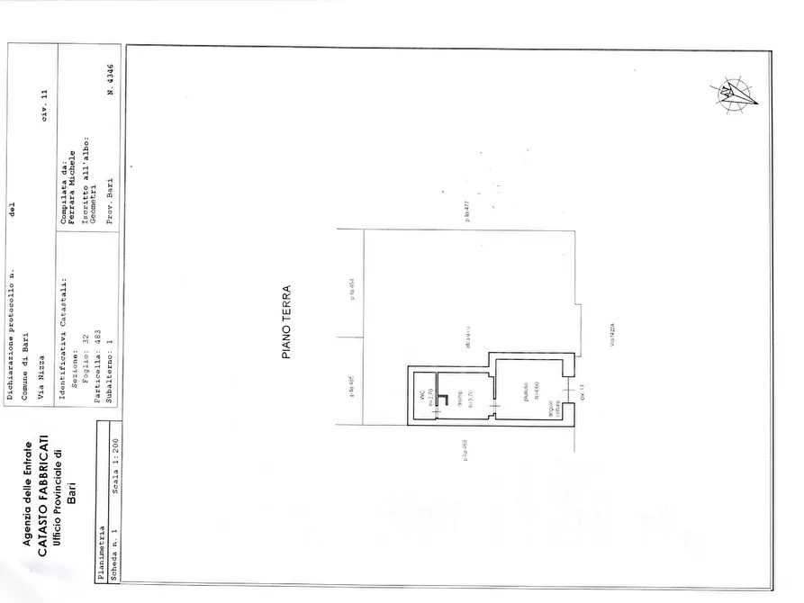 Immagine 22 di Appartamento in vendita  in Via NIZZA a Bari