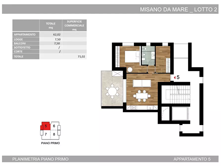 Immagine 14 di Appartamento in vendita  in Via Grossi a Misano Adriatico