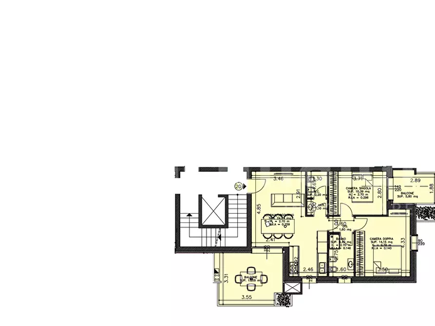 Immagine 12 di Appartamento in vendita  in Via Italia, 99 a Cervia