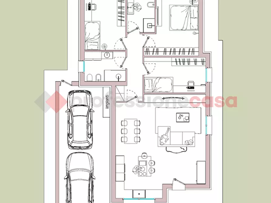 Immagine 10 di Appartamento in vendita  in Via PAPA GIOVANNI PAOLO, 12 a Landriano